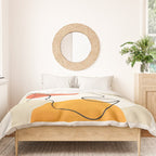 Abstract Face Line Design 03 Duvet Cover Gallery Image 3