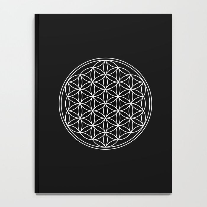 Flower of life on black Notebook Gallery Image 4