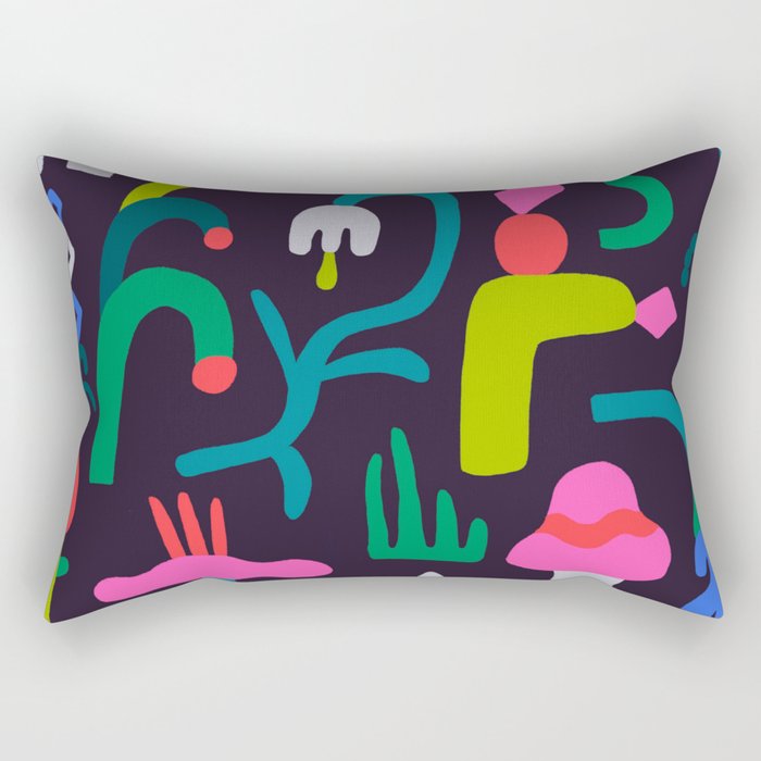 I Dream in Plants Rectangular Pillow Gallery Image 2