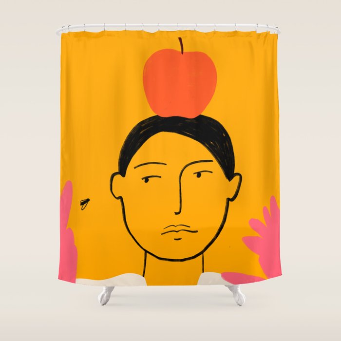 APPLE AND FLY Shower Curtain Gallery Image 1