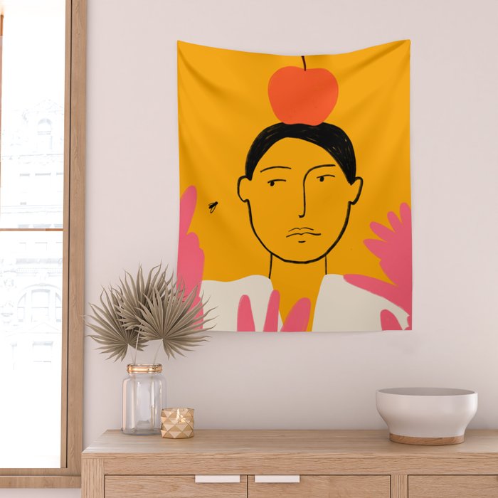 APPLE AND FLY Wall Tapestry Gallery Image 2