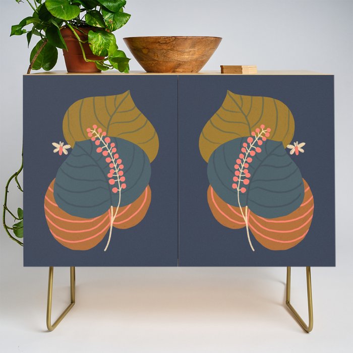 Leaves and moth Credenza Gallery Image 1