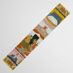 The Vilaval Ragini Antique Indian Miniature Painted Illustration Table Runner Gallery Image 3