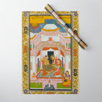 The Vilaval Ragini Antique Indian Miniature Painted Illustration Wrapping Paper Gallery Image 1