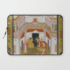 The Vilaval Ragini Antique Indian Miniature Painted Illustration Laptop Sleeve Gallery Image 1