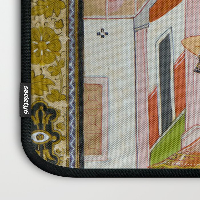 The Vilaval Ragini Antique Indian Miniature Painted Illustration Laptop Sleeve Gallery Image 3