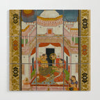 The Vilaval Ragini Antique Indian Miniature Painted Illustration Wood Wall Art Gallery Image 1