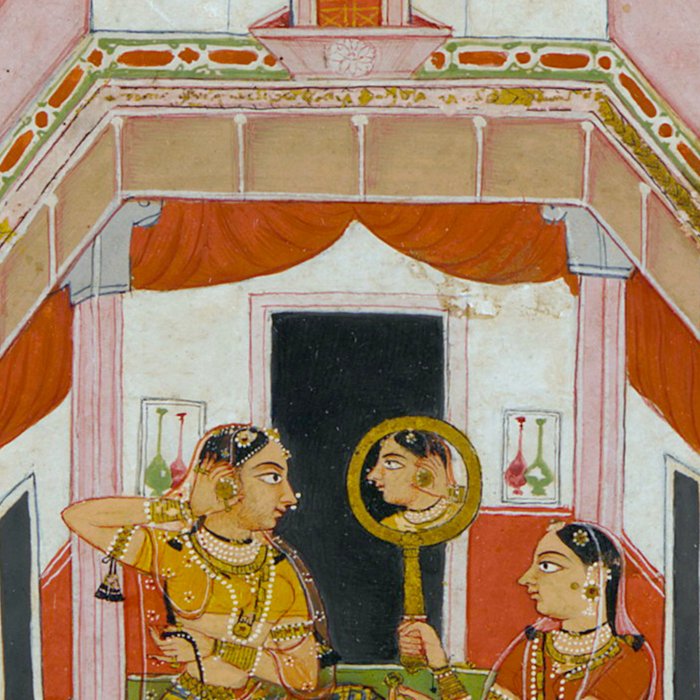 The Vilaval Ragini Antique Indian Miniature Painted Illustration Coffee Mug Gallery Image 2
