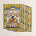 The Vilaval Ragini Antique Indian Miniature Painted Illustration Wrapping Paper Gallery Image 3