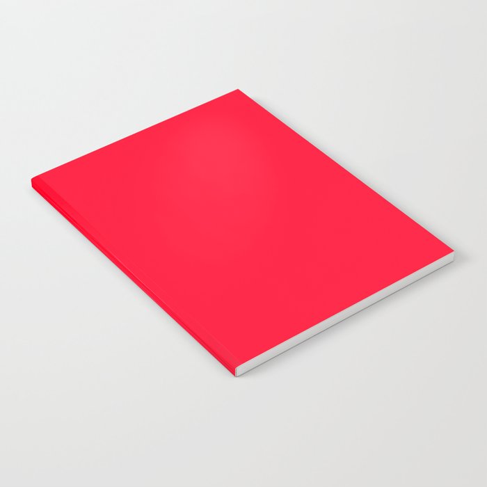 Bright Red Solid Color Notebook Gallery Image 1