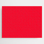 Bright Red Solid Color Jigsaw Puzzle Gallery Image 1