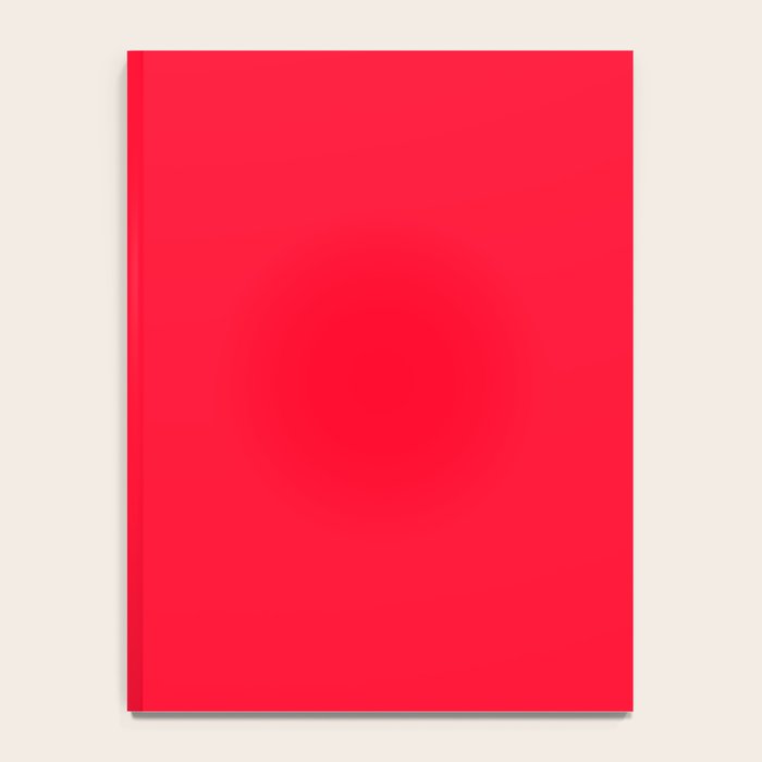 Bright Red Solid Color Notebook Gallery Image 4