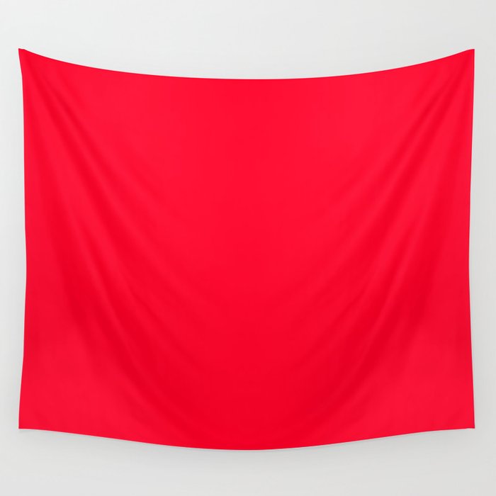 Bright Red Solid Color Wall Tapestry Gallery Image 4