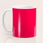 Bright Red Solid Color Coffee Mug Gallery Image 3