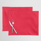 Bright Red Solid Color Placemat Gallery Image 1