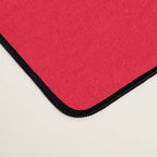 Bright Red Solid Color Desk Mat Gallery Image 4