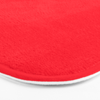 Bright Red Solid Color Bath Mat Gallery Image 3