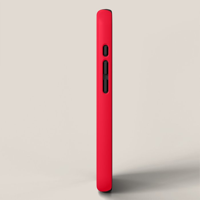 Bright Red Solid Color iPhone Case Gallery Image 2
