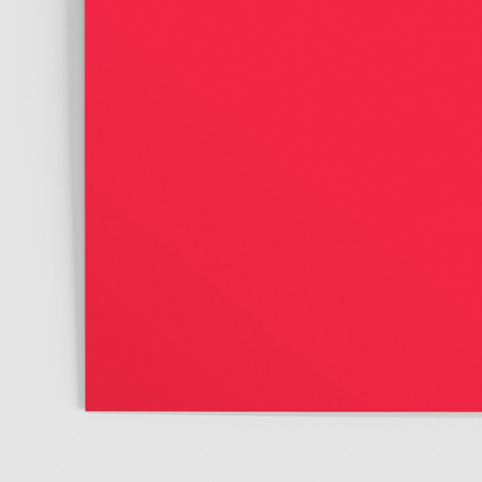 Bright Red Solid Color Poster Gallery Image 3