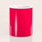 Bright Red Solid Color Coffee Mug Gallery Image 4