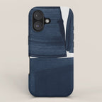Minimalist Painting Blue I, Navy Decor iPhone Case Gallery Image 1