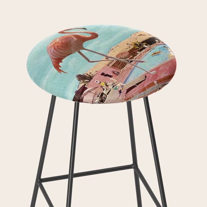 Flamingo on Holiday Stool Gallery Image 2