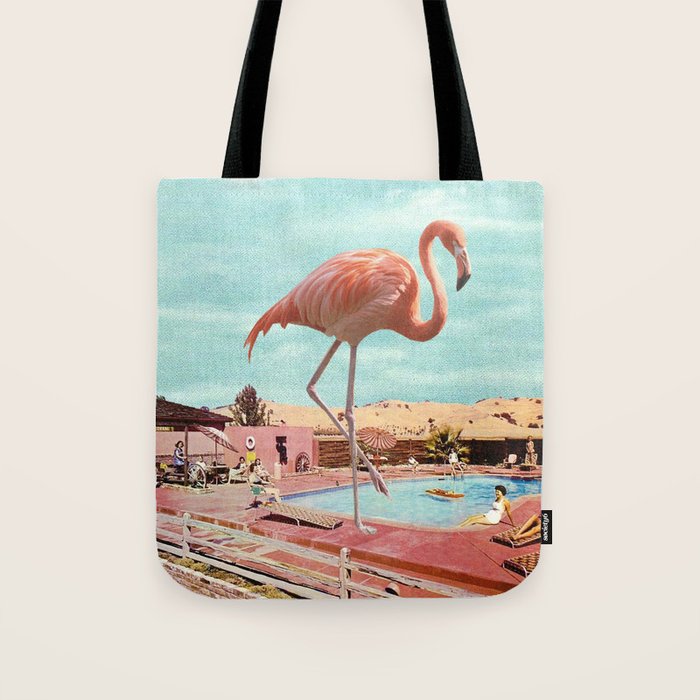 Flamingo on Holiday Tote Bag Gallery Image 1