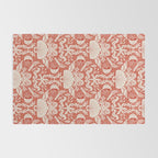 Neptune's joy warm red damask reworked Rug Gallery Image 2
