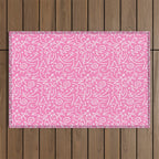 Colorful abstract fun line doodle art pattern Outdoor Rug Gallery Image 1