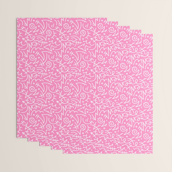 Colorful abstract fun line doodle art pattern Wrapping Paper Gallery Image 3