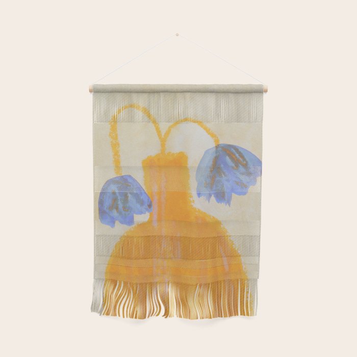 Still Life with a Vase and Two Flowers Wall Hanging Gallery Image 1