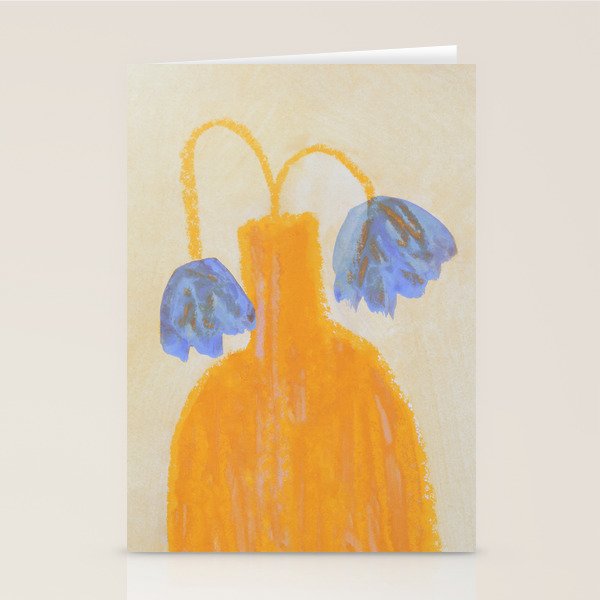 Still Life with a Vase and Two Flowers Stationery Card Gallery Image 2