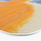 Still Life with a Vase and Two Flowers Bath Mat Gallery Image 3