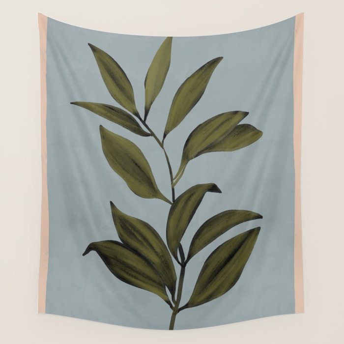 Abstract Art /Minimal Plant 77 Wall Tapestry Gallery Image 4
