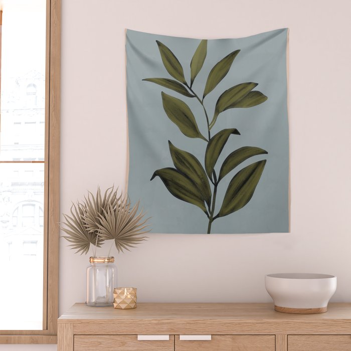 Abstract Art /Minimal Plant 77 Wall Tapestry Gallery Image 2