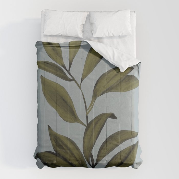 Abstract Art /Minimal Plant 77 Comforter Gallery Image 1