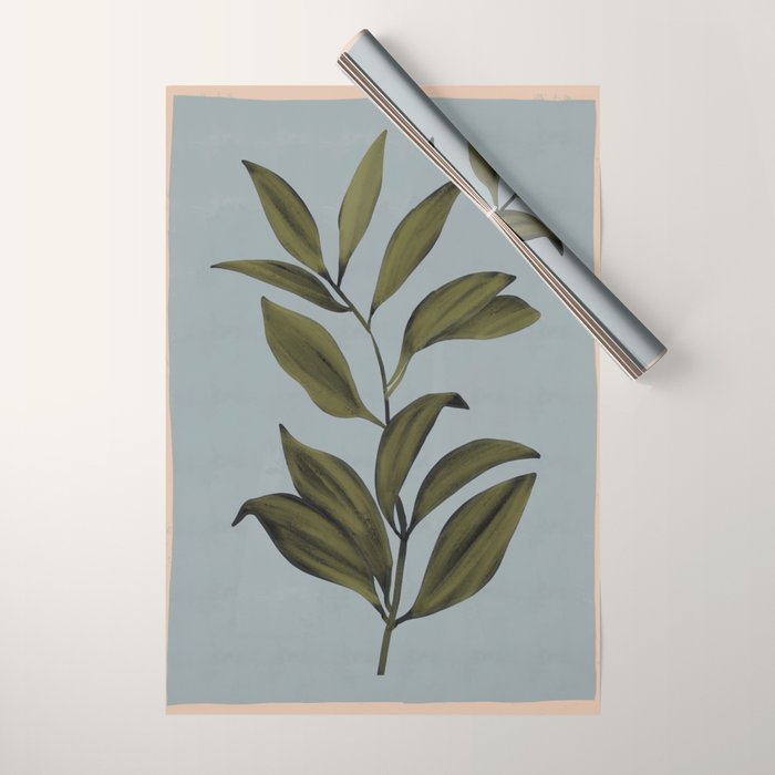 Abstract Art /Minimal Plant 77 Wrapping Paper Gallery Image 1