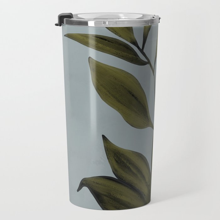 Abstract Art /Minimal Plant 77 Travel Mug Gallery Image 3