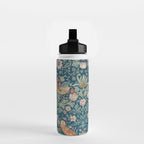 William Morris Strawberry Thief Green Water Bottle Gallery Image 2