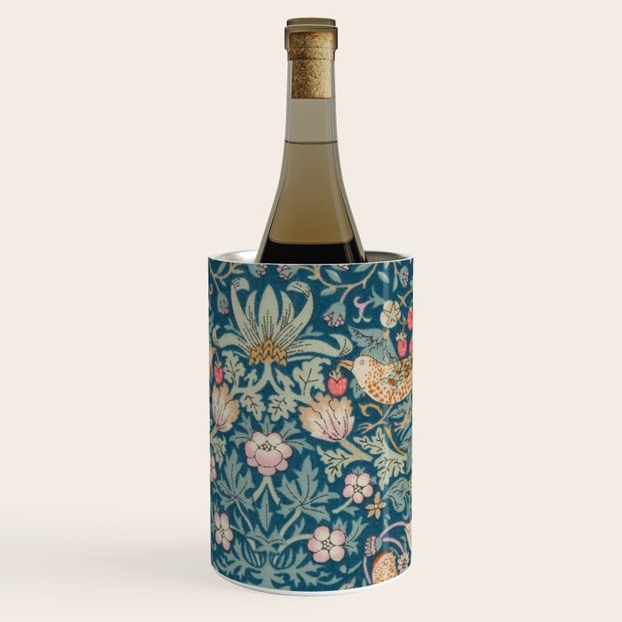 William Morris Strawberry Thief Green Wine Chiller Gallery Image 2