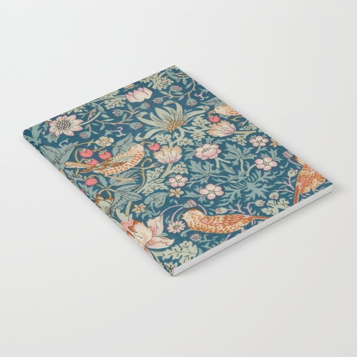 William Morris Strawberry Thief Green Notebook Gallery Image 1