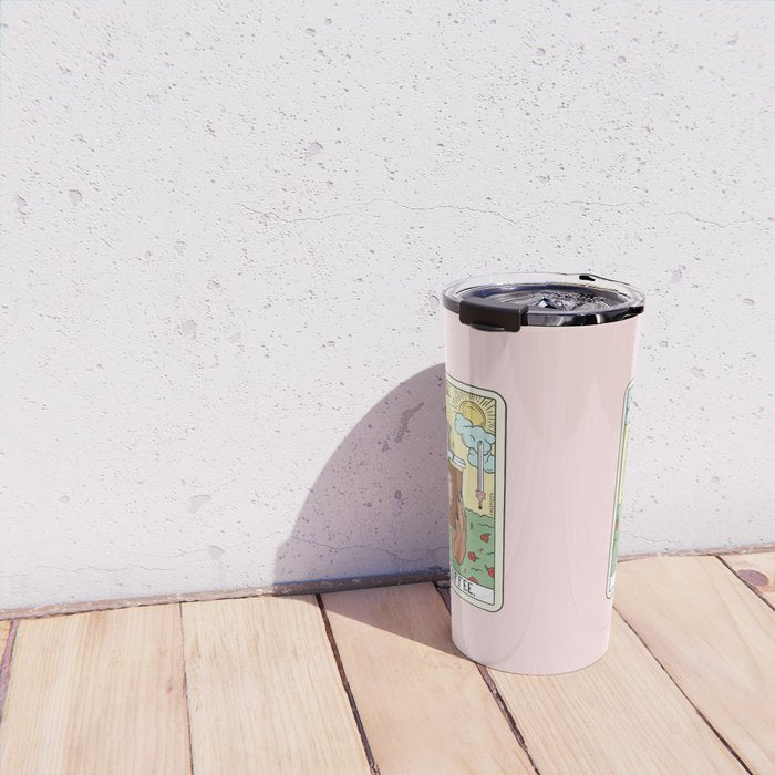 COFFEE READING UPDATED (DARK) Travel Mug Gallery Image 4