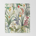 Vintage Garden XX Throw Blanket Gallery Image 2