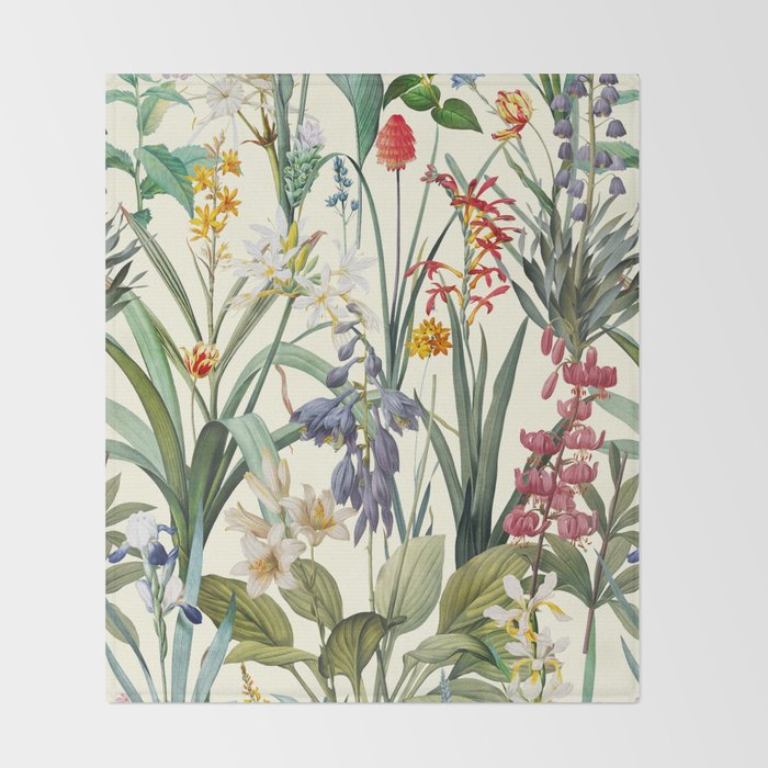 Vintage Garden XX Throw Blanket Gallery Image 2