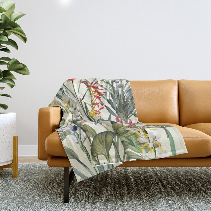 Vintage Garden XX Throw Blanket Gallery Image 1