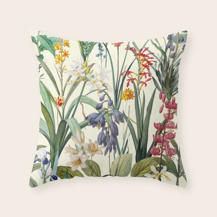 Vintage Garden XX Throw Pillow Gallery Image 1
