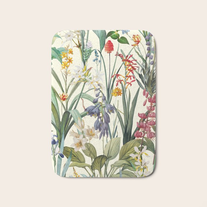 Vintage Garden XX Bath Mat Gallery Image 1