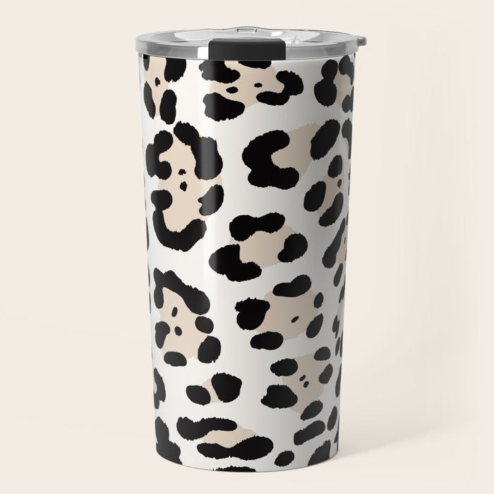 Snow Leopard Faux Travel Mug Gallery Image 1