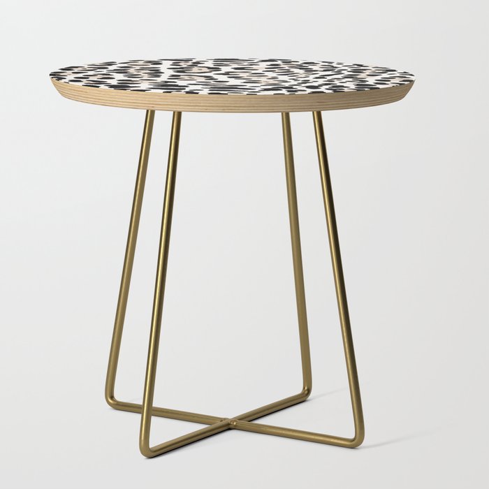 Snow Leopard Faux Side Table Gallery Image 1
