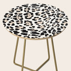 Snow Leopard Faux Side Table Gallery Image 2
